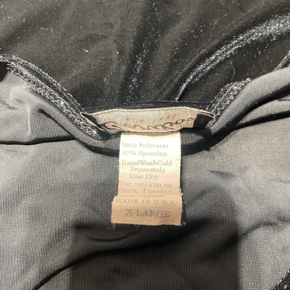 Caribou Black Velvet Sleeveless Top XL – Goth Witchy Minimal Dark Aesthetic - Picture 8 of 10